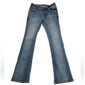 Wallflower Medium Blue Flared Wide Leg Jeans